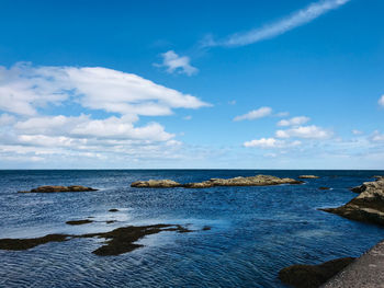 Scenic view of sea against sky