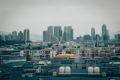 Cityscape against sky