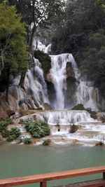 River flowing through rocks