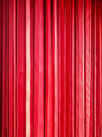 Full frame shot of red curtain