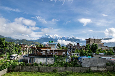 Buildings against sky