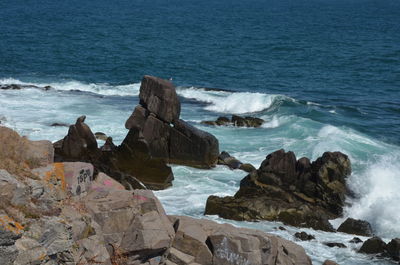 Rocks on beach