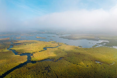 Scenic view of landscape against sky