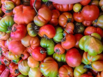 Full frame shot of fruits for sale at market