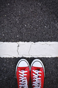 Low section of person standing on floor