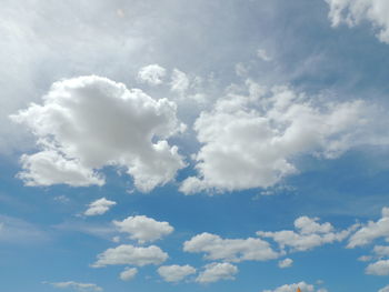 Low angle view of clouds in sky