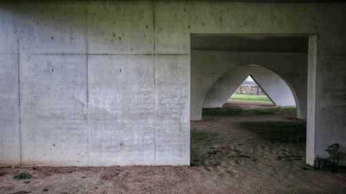 High angle view of bridge