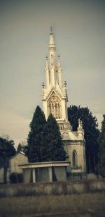 Low angle view of church against sky