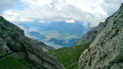 Panoramic view of landscape against sky