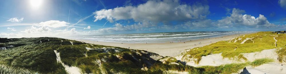 Panoramic view of sea against sky