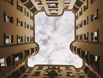 Low angle view of building against sky