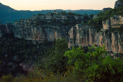 View of rock formations
