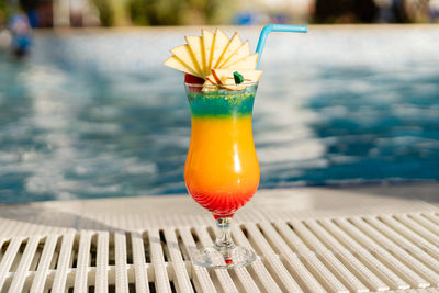 Close-up of drink on table