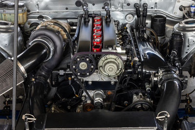 Close-up of vintage car