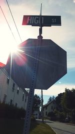 Low angle view of built structure against sky