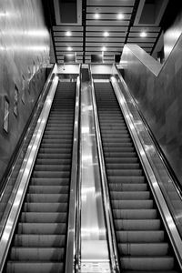 Empty mtr escalator in hong kong