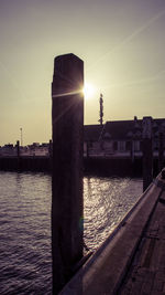 Sea against sky during sunset