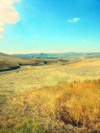 Scenic view of landscape against sky