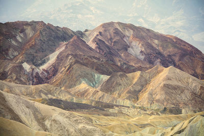 Scenic view of mountain range against sky