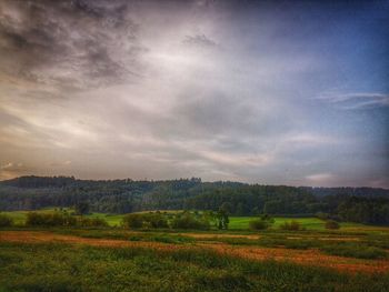 Scenic view of landscape against sky