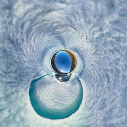 Full frame shot of blue eye