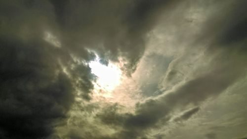 Low angle view of dramatic sky