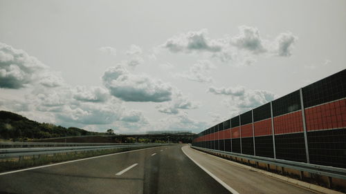 Road against sky