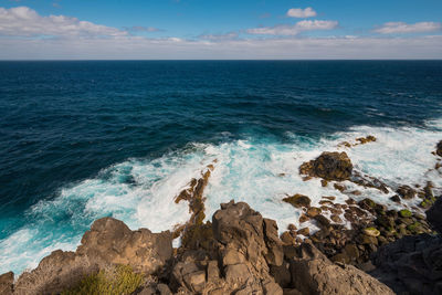 Scenic view of sea against sky