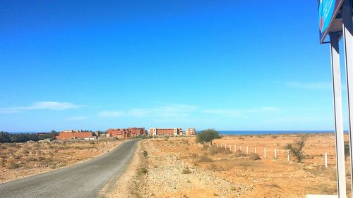 View of blue sky