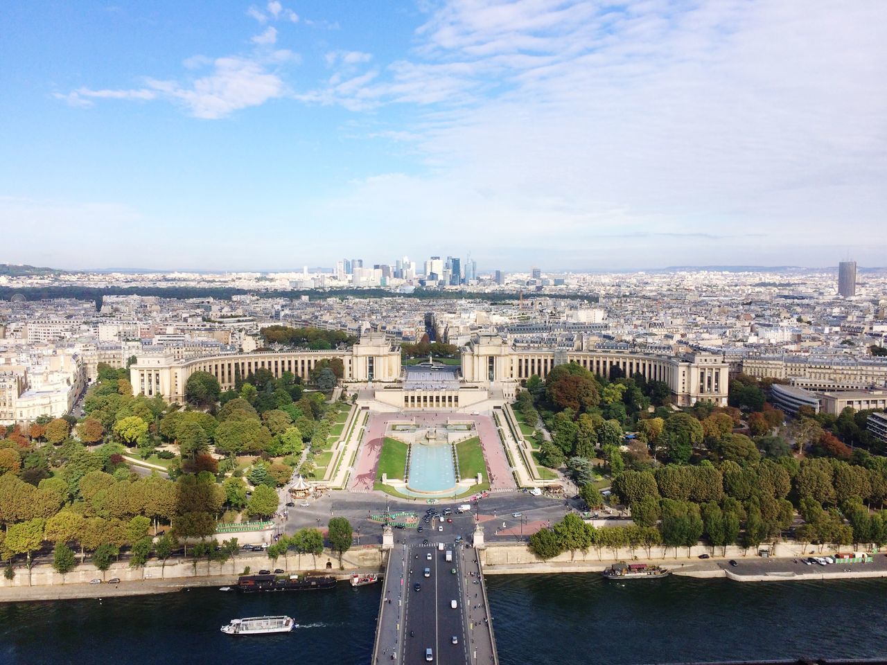 HIGH ANGLE VIEW OF CITY AT WATERFRONT