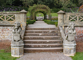 Staircase in garden