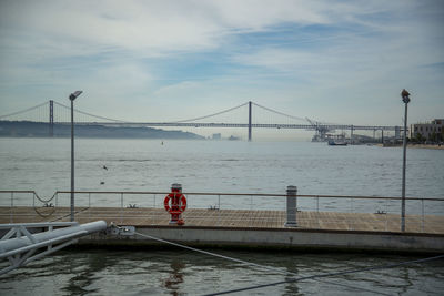 View of suspension bridge