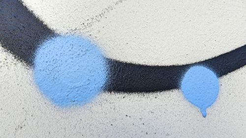 High angle view of multi colored wall