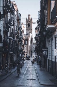 Street amidst buildings in city