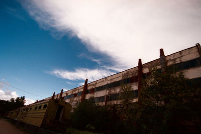 Low angle view of building against sky