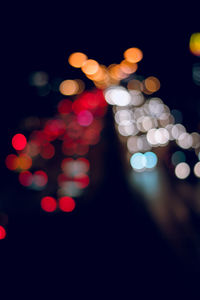 Defocused image of lights