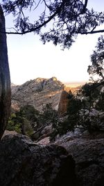 Scenic view of landscape against clear sky