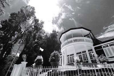 Low angle view of building against sky