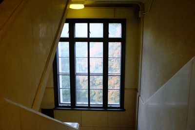 Close-up of window at home