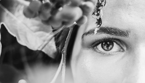 Close-up portrait of woman