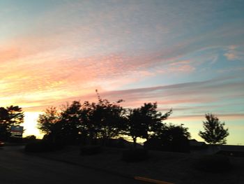 Scenic view of sky at sunset