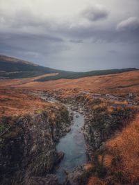 Scenic view of landscape against sky