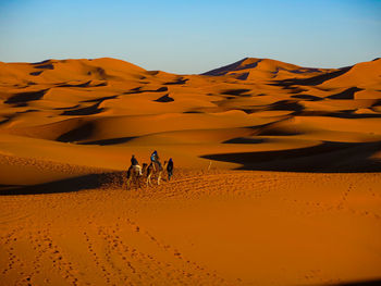 Scenic view of desert against sky