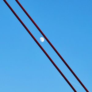 Low angle view of clear blue sky
