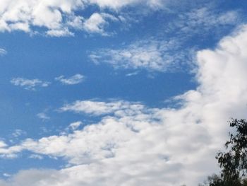 Low angle view of clouds in sky