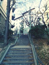 Staircase leading to building