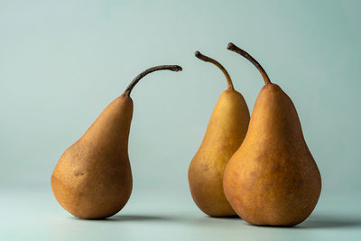 Close-up of fruit against white background