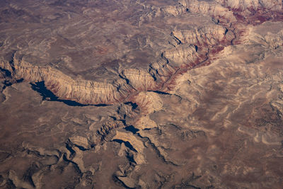 Aerial view of canyon