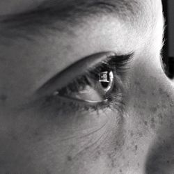 Close-up of woman