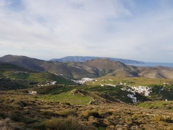 Scenic view of landscape against sky